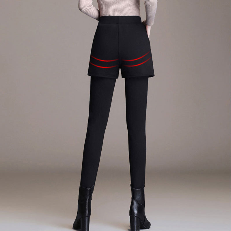 🎁Meet Christmas 50% OFF🎄|Faux Two Piece Curves Body Shaping Pants