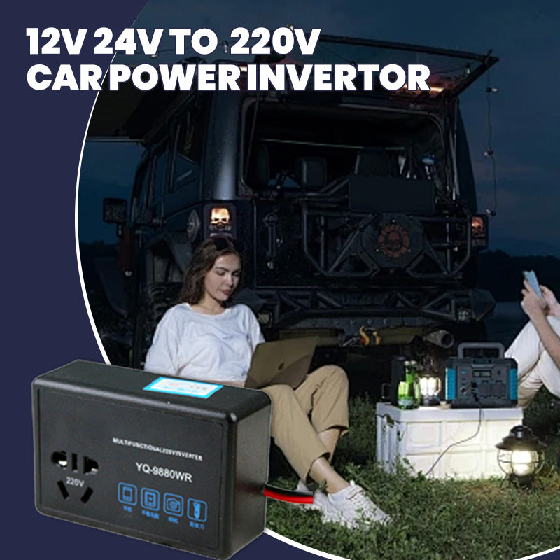 Multifunctional 12V 24V to 220V Car Power Invertor