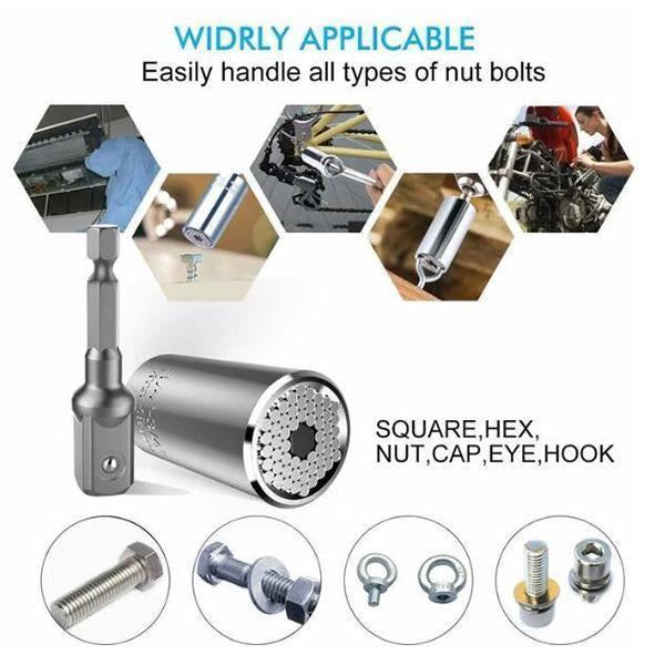 🔧 LIMITED‑TIME 50% OFF! ✨ Honeycomb Universal Wrench Socket Set – Multi‑Size, Labor‑Saving, Compact ✨