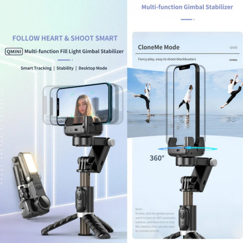 💥Limited time Sales - 50% OFF💥360° Rotating 3-Axis Foldable Gimbal Stabilizer for Smartphones Recording