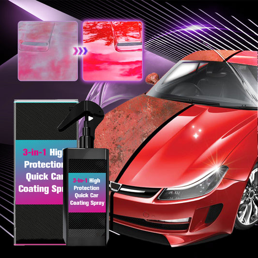 🔥LIMITED SALE 50% OFF🔥3-in-1 High Protection Quick Car Coating Spray