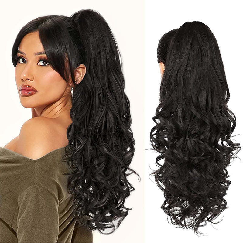 💜Limited time promotion 50%OFF💜Clip-on Wavy Ponytail Extension
