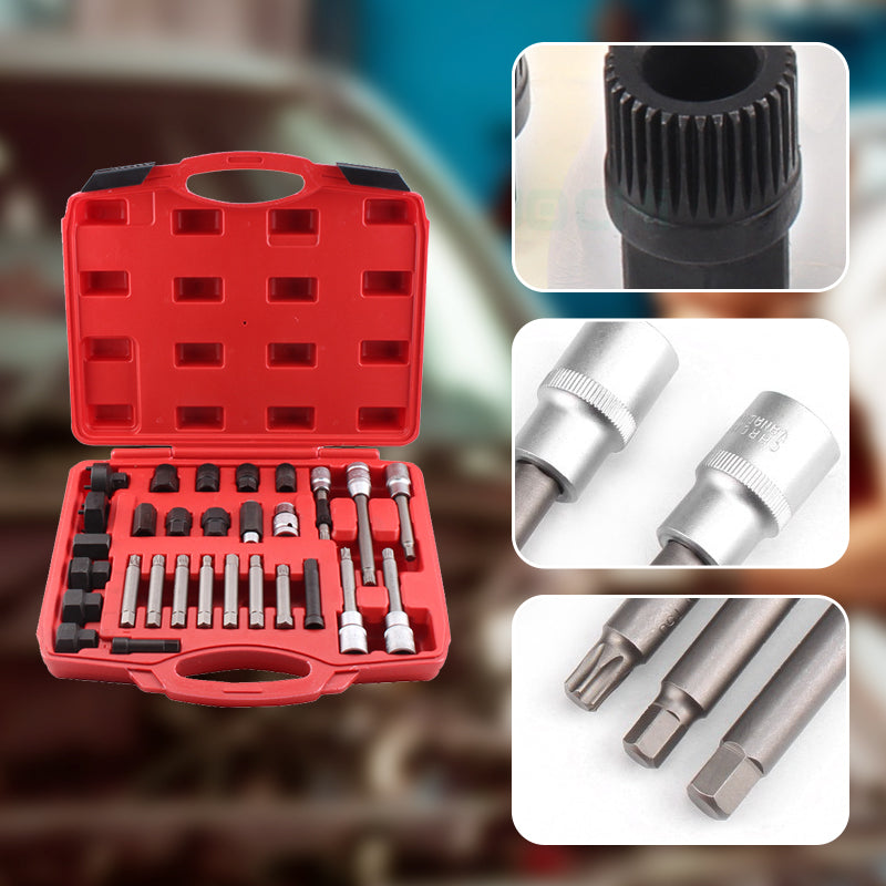 🔧Super helper🔥Generator Pulley Removal Tool Kit with Organizer