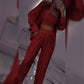 🌟👠Must-Have for Shiny Partiest✨ Dazzling Blazer & Wide-Leg Pants, Stylish and Grand, Perfect for Parties!（The more you buy, the higher the discount）
