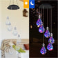 🌠💡Colorful LED Solar-Powered Light Bulb Wind Chimes🌈