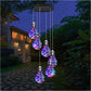 🌠💡Colorful LED Solar-Powered Light Bulb Wind Chimes🌈