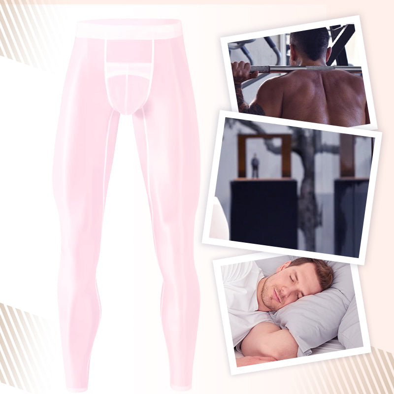 🎁Hot sale🔥Men's Sexy Ultra-thin Sports Bottom Stockings Pants