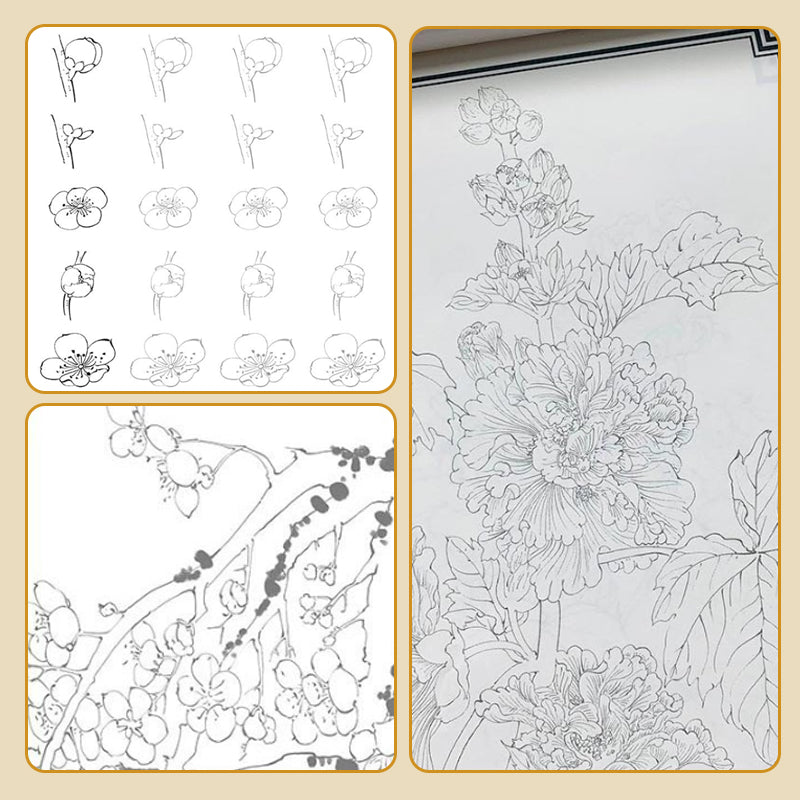 🎨HOT SALE🖼️ Chinese Painting White Drawing Copying Album