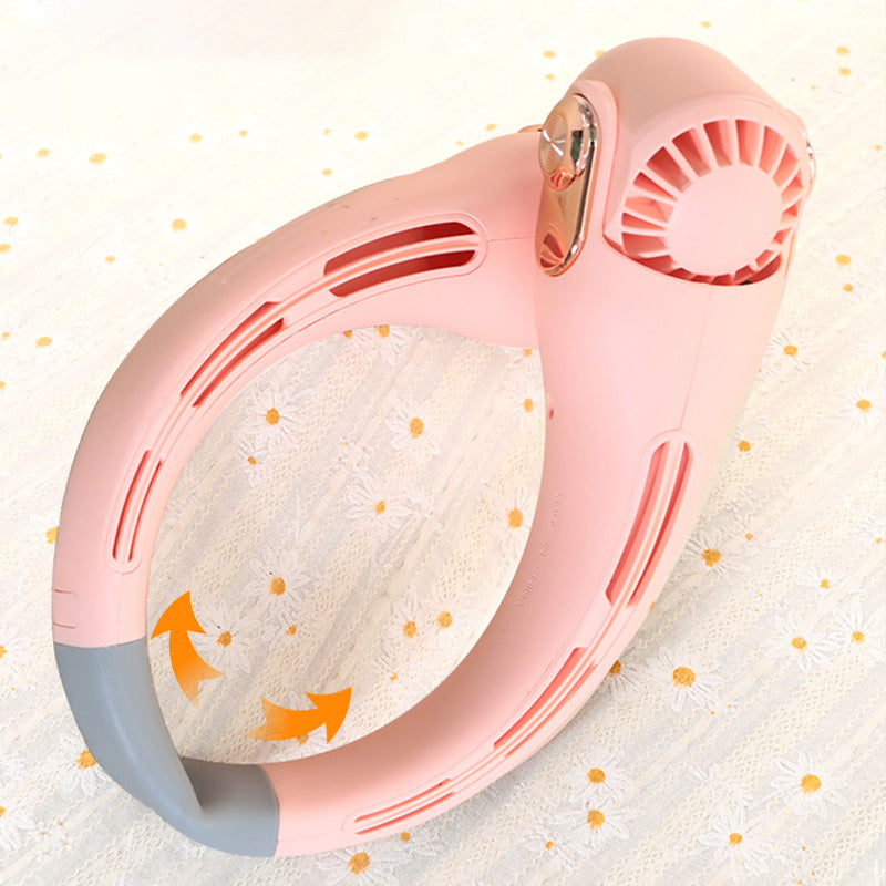 ❄️ Neck Air Conditioner Fan - Ultra-Quiet Personal Cooling for Summer