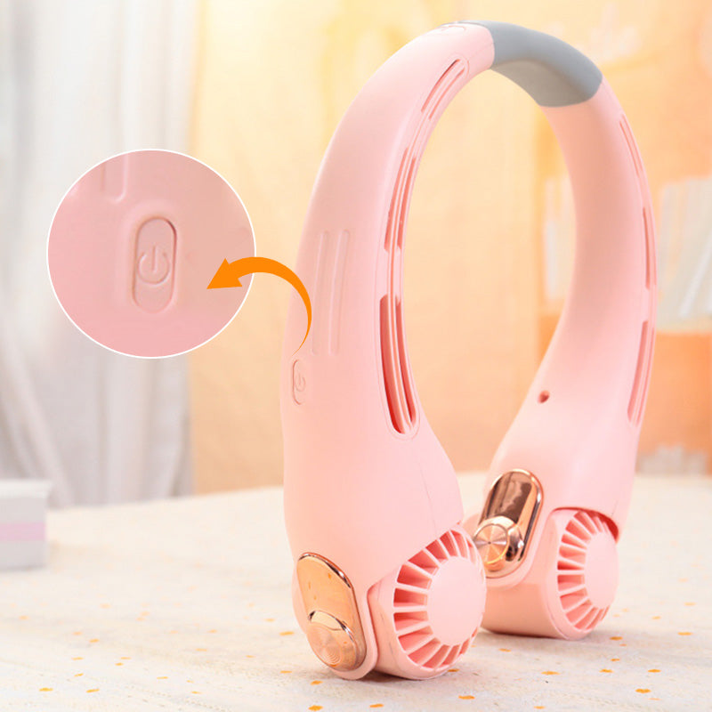 ❄️ Neck Air Conditioner Fan - Ultra-Quiet Personal Cooling for Summer