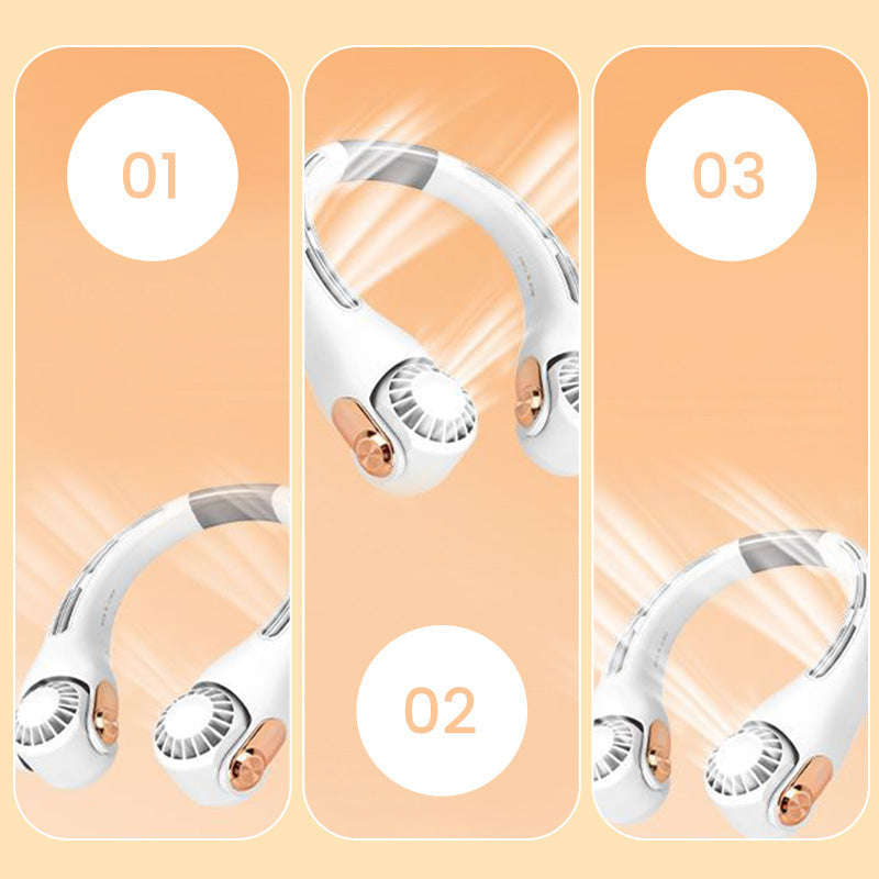 ❄️ Neck Air Conditioner Fan - Ultra-Quiet Personal Cooling for Summer