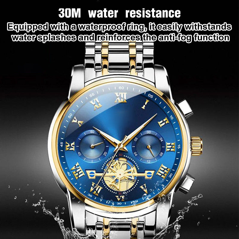 Luxury Design Dodecagon Quartz Watch New Multifunctional Men's Wristwatch