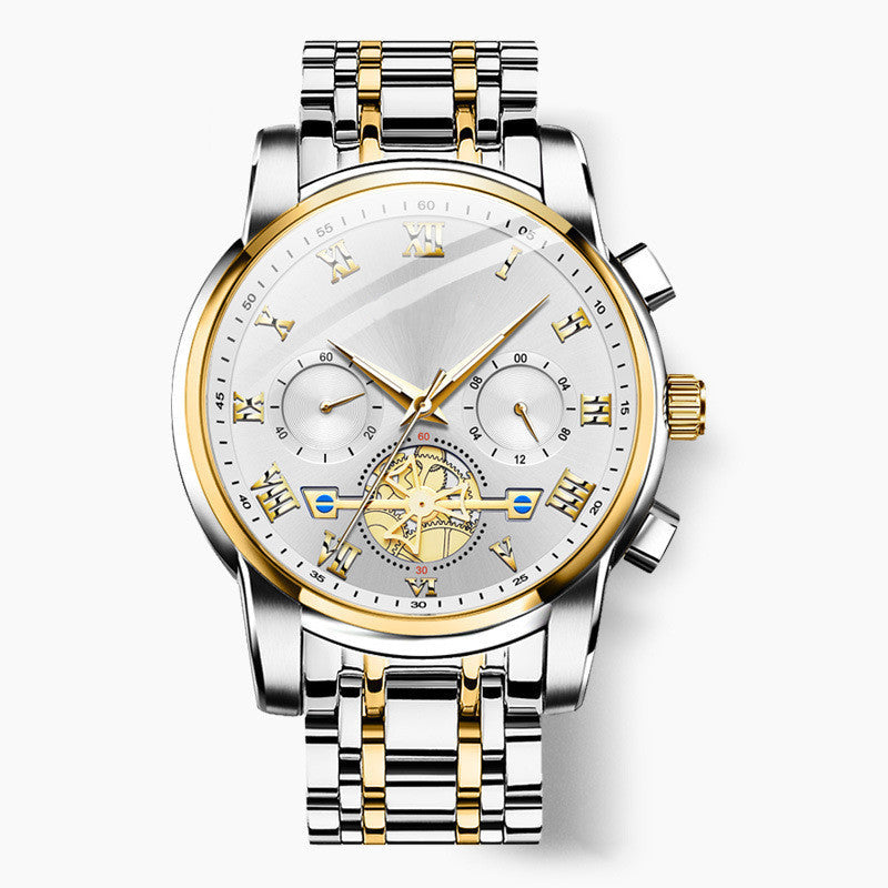 Luxury Design Dodecagon Quartz Watch New Multifunctional Men's Wristwatch