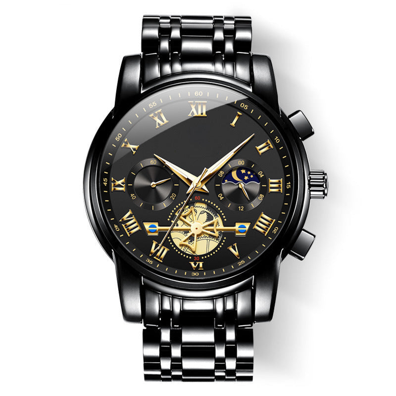 Luxury Design Dodecagon Quartz Watch New Multifunctional Men's Wristwatch