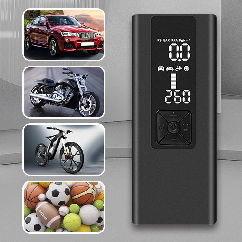 ✨Essential For a Car 🚗Tire Inflator Portable Air Compressor For Car, Motorcycle, Ball