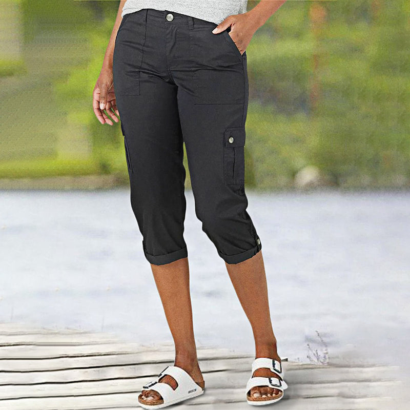 ⏰50% OFF! 🩳Women’s High-Elasticity Multi-Pocket Casual Shorts – Comfortable, Functional & Perfect for Summer 🌞✨