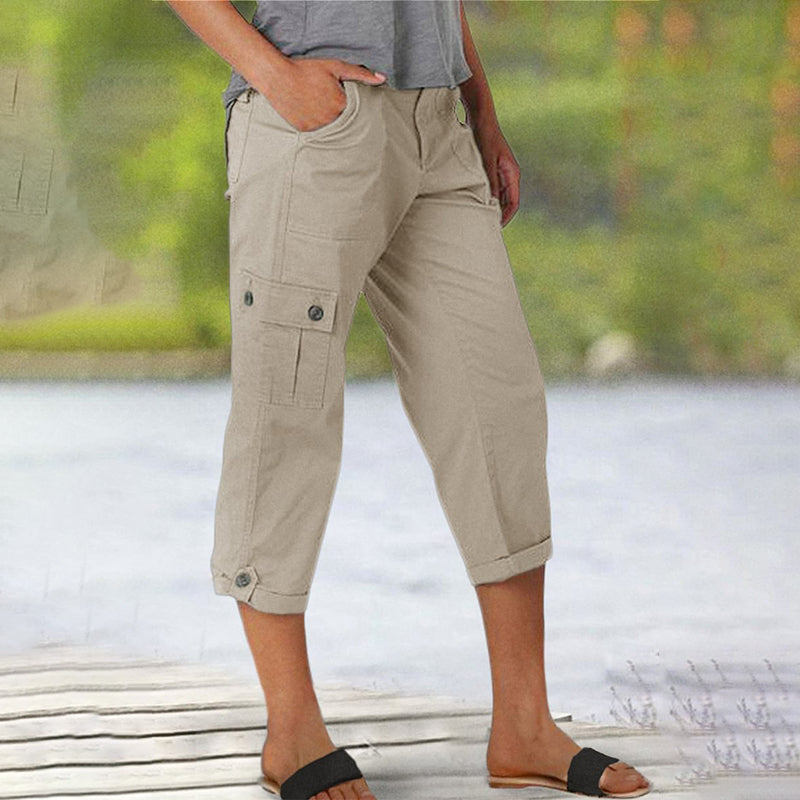 ⏰50% OFF! 🩳Women’s High-Elasticity Multi-Pocket Casual Shorts – Comfortable, Functional & Perfect for Summer 🌞✨