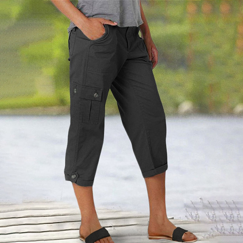 ⏰50% OFF! 🩳Women’s High-Elasticity Multi-Pocket Casual Shorts – Comfortable, Functional & Perfect for Summer 🌞✨