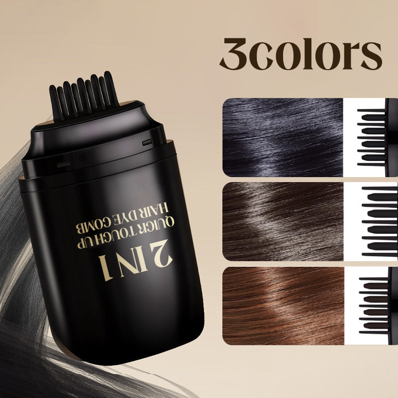 💥Gray Hair Eliminator👉2 in 1 Quick Touch up Hair Dye Comb♀️~🎉Buy 5 Get 5 Free