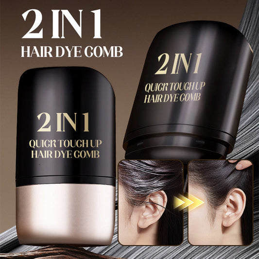 💥Gray Hair Eliminator👉2 in 1 Quick Touch up Hair Dye Comb♀️~🎉Buy 5 Get 5 Free