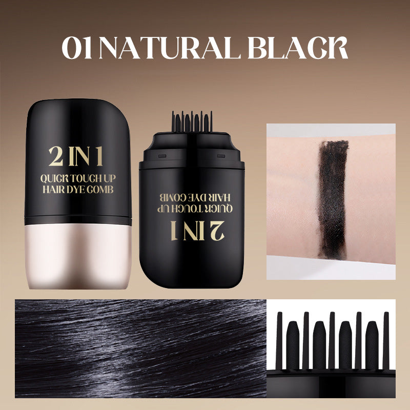 💥Gray Hair Eliminator👉2 in 1 Quick Touch up Hair Dye Comb♀️~🎉Buy 5 Get 5 Free
