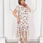 Lovely patchwork pleated floral dress