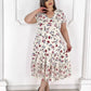 Lovely patchwork pleated floral dress