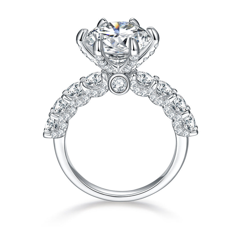 💍Gift For You | 5 Carat Moonlight Sterling Silver Moissanite Ring