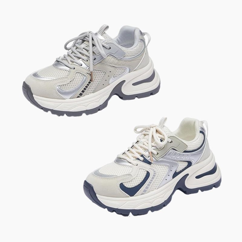 👟 LIMITED-TIME 50% OFF! ✨ Thick-Soled Casual Sneakers – Lightweight, Breathable Mesh, Retro 🍂