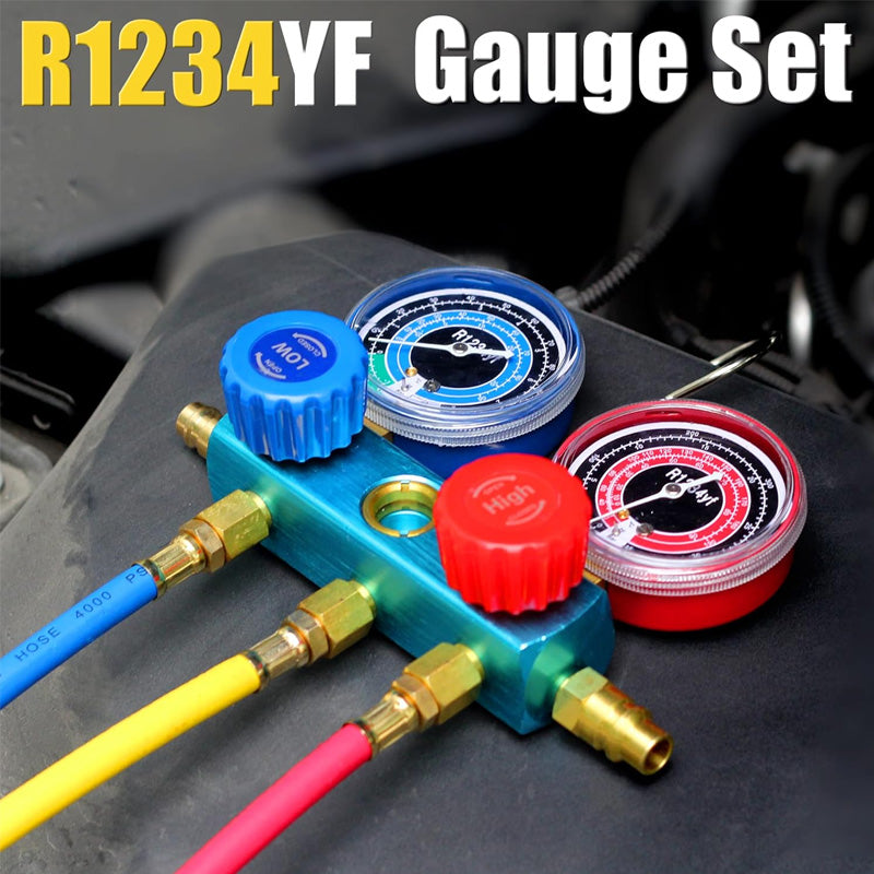 ⏳Time-limited Special🧰3 Way R134/R22/R410 AC Gauges