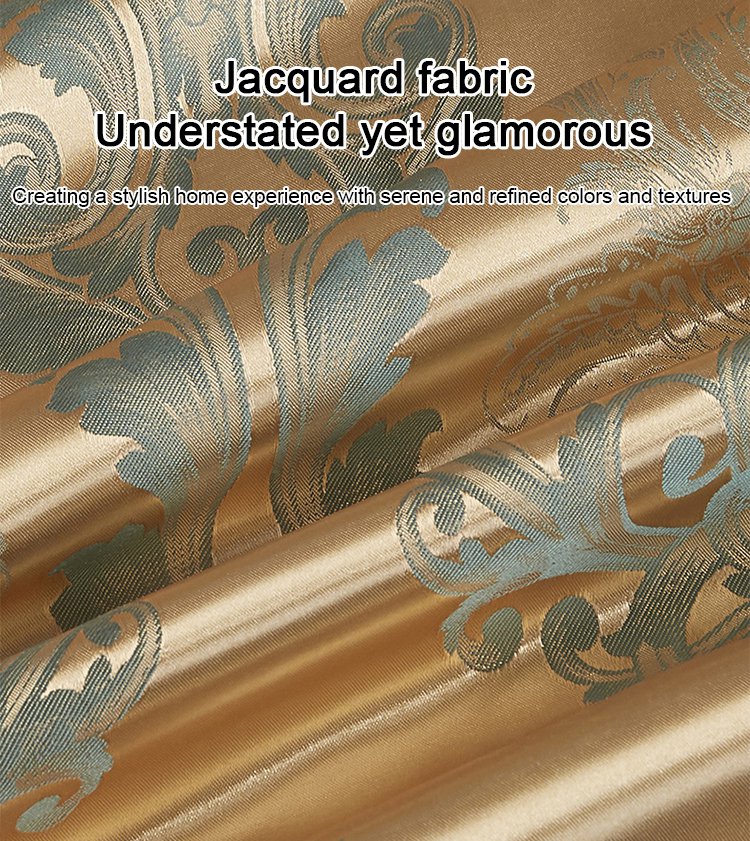 Nice gift*European Luxury Satin Jacquard 4-Piece Bedding Set