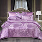 Nice gift*European Luxury Satin Jacquard 4-Piece Bedding Set
