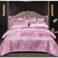 Nice gift*European Luxury Satin Jacquard 4-Piece Bedding Set