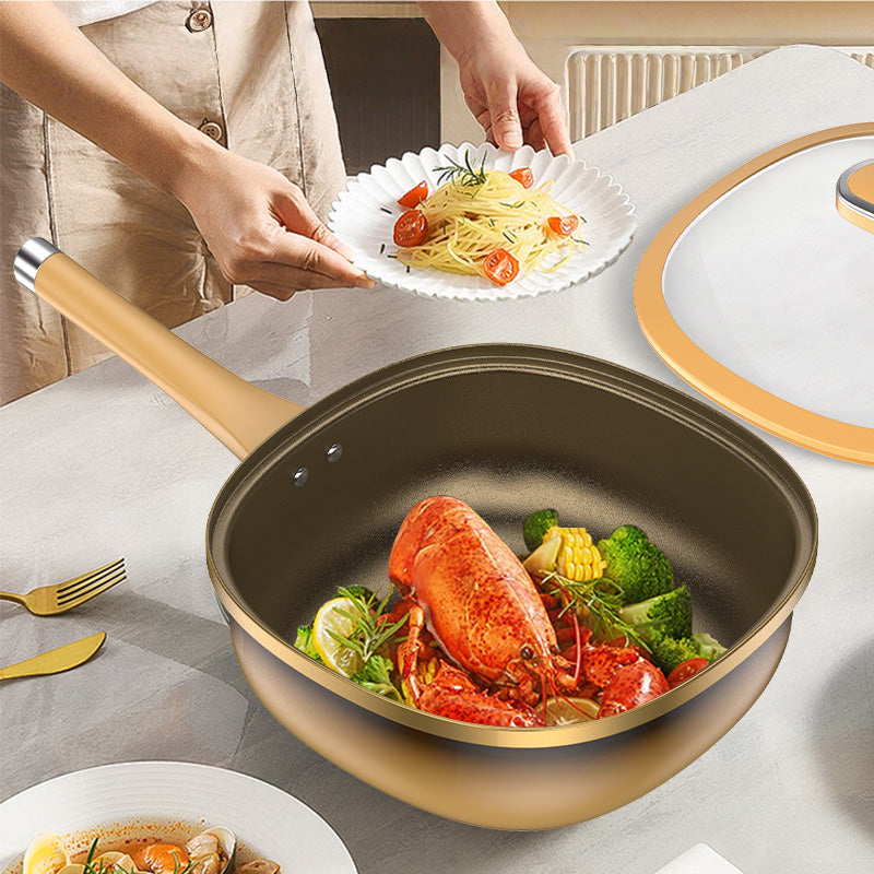 ⏳Time-limited Special⏰12in Titanium Alloy Non-Stick Pot with Lid