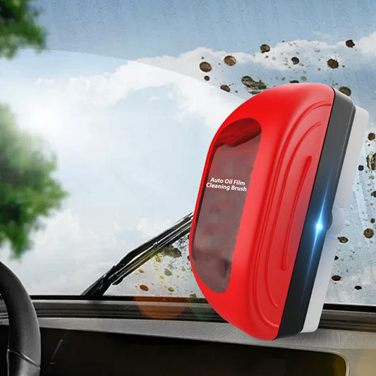 ✨Auto Oil Film Cleaning Brush with 100ml Refill Liquid - 4PCS/Set