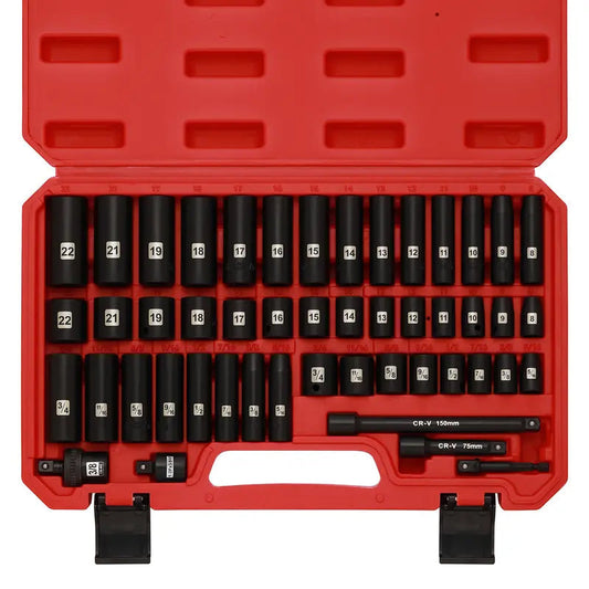 🔥49-Piece Drive Impact Socket Set