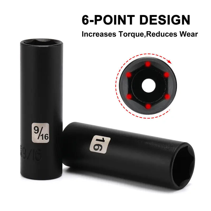 🔥49-Piece Drive Impact Socket Set