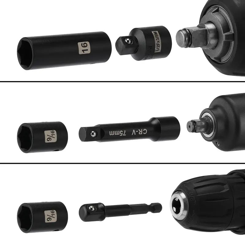 🔥49-Piece Drive Impact Socket Set