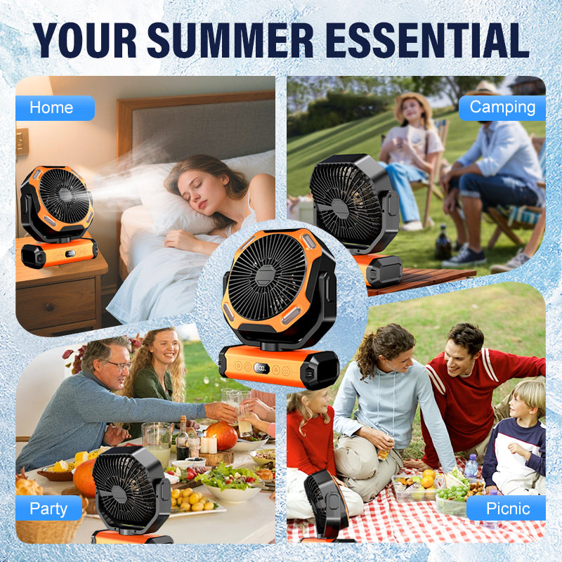 Multifunctional Outdoor Portable Camping Fan