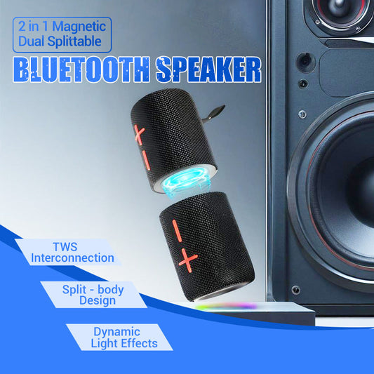 🎁 2 in 1 Magnetic Dual Splittable Bluetooth Speaker