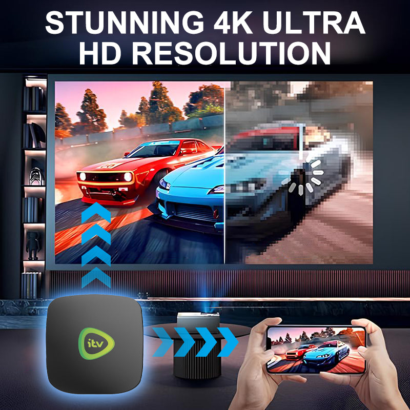 📺 60% OFF NOW! ✨ 4K Ultra HD Set-Top Box - Streaming & Recording, HDR10+ & Voice Remote, Compatible with All TVs 🛜📦