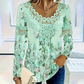 ⏳Time-limited Special⏰Women's Elegant Lace Trim Long Sleeve Blouse