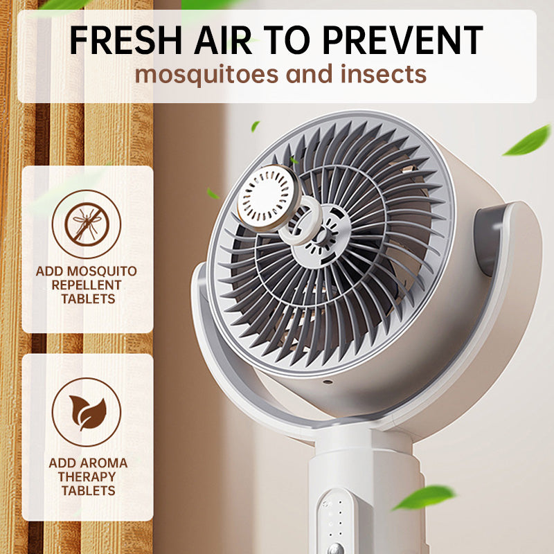 🎊Summer Sale: 50% off and free shipping🌀✨Motorized floor fan, 20dB ultra-quiet fan, 30m airflow range, 2465m³/h airflow, fan with remote control & cooling