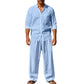 ⏳Time-Limited Special⏰Men’s Shirt & Pants Set – Casual, Breathable Linen, Relaxed Fit