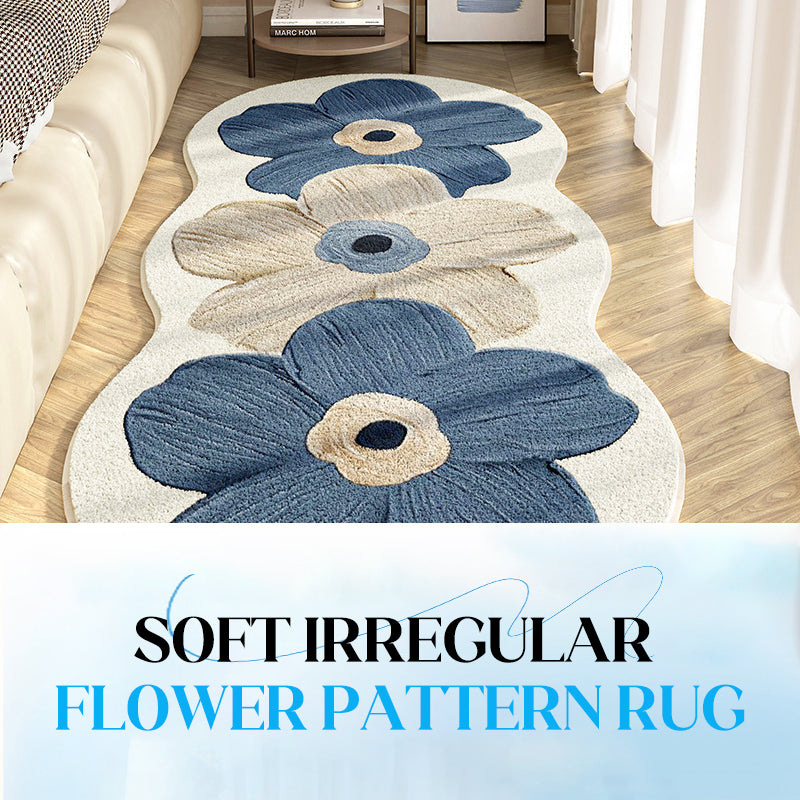 🏡💖LAST DAY 49% OFF⚡50K+ SOLD!🎁Soft Irregular Flower Pattern Rug