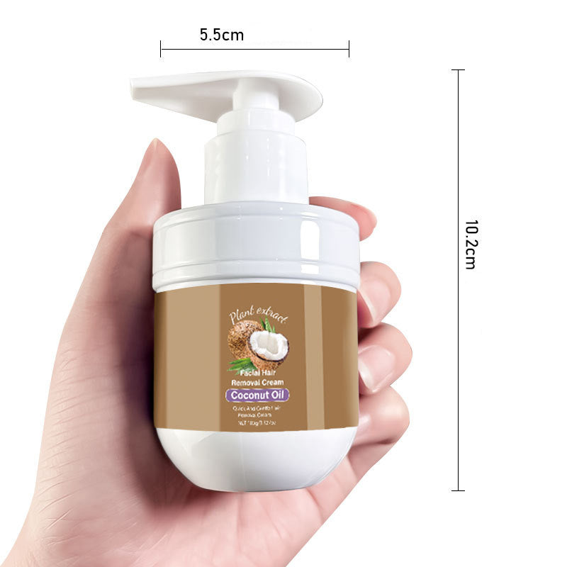 🎁 Buy 2 get 1 FREE! 🥥✨ Coconut facial hair removal cream – Gentle & effective（Suitable for full-body use）