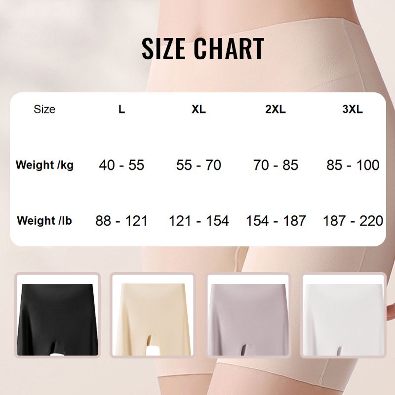 🏆Women High-waist Ice Silk Underwear with Tummy-control Hip-lifting👑Suitable for all seasons🌿