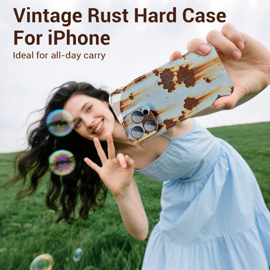 💥Vintage Rust Hard Case For iPhone