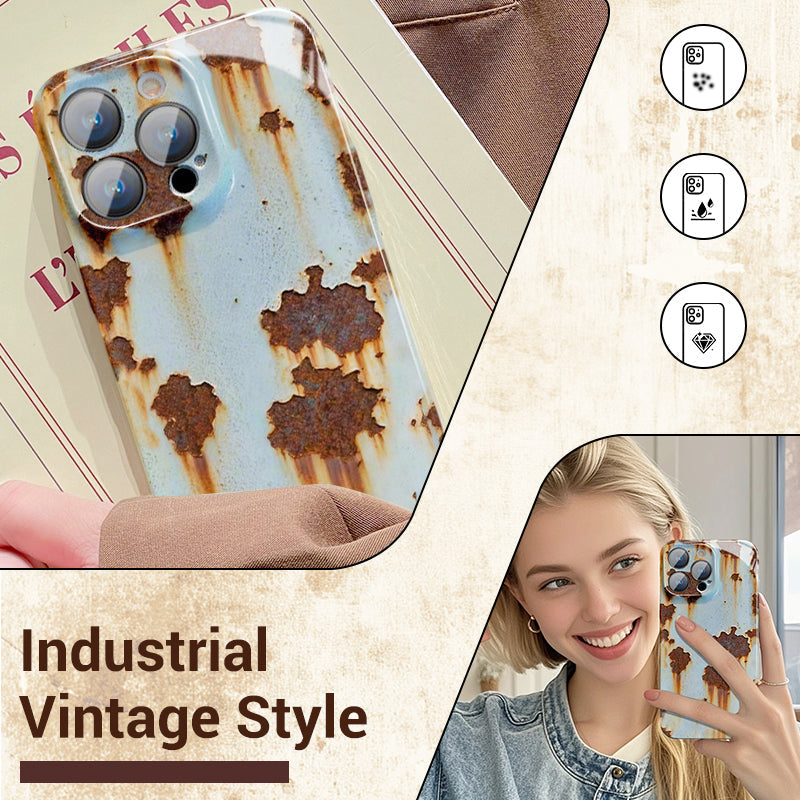 💥Vintage Rust Hard Case For iPhone
