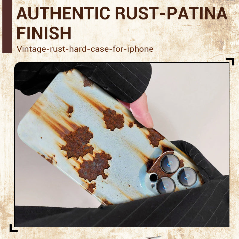 💥Vintage Rust Hard Case For iPhone